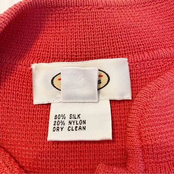 Talbots Silk Blend Button Front Cardigan Jacket - Large - Picture 5 of 12